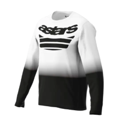 Μπλούζα ποδηλασίας ALPINESTARS LS A-DURA ASTARS 2.0 WHITE/BLACK