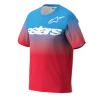 Κοντομάνικη μπλολυζα ποδηλασίας ALPINESTARS SS A-DURA ASTARS 2.0 RED/BRIGHT BLUE