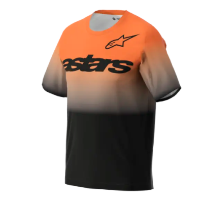 Κοντομάνικη μπλούζα ποδηλασίας ALPINESTARS SS A-DURA ASTARS 2.0 ORANGE/BLACK