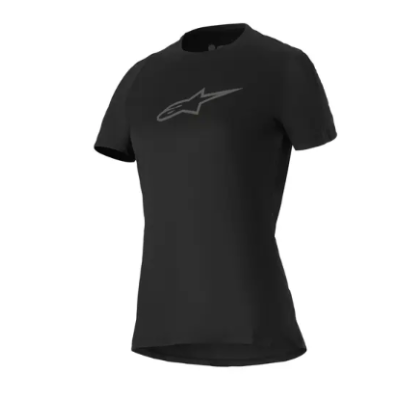 Γυναικείο μπλουζάκι ποδηλασίας ALPINESTARS STELLA SS A-DURA RIDE BLACK