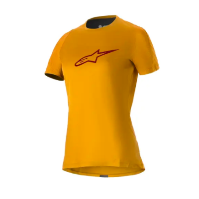 Γυναικεία μπλούζα ποδηλασίας ALPINESTARS STELLA SS A-DURA RIDE ORANGE