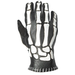 Γάντια μηχανής JOHN DOE SKELETOR LEATHER BLACK/WHITE Γάντια μηχανής JOHN DOE SKELETOR LEATHER BLACK/WHITE