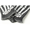 Γάντια μηχανής JOHN DOE SKELETOR LEATHER BLACK/WHITE thumb