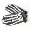 Γάντια μηχανής JOHN DOE SKELETOR LEATHER BLACK/WHITE thumb