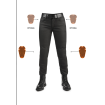 Γυναικείο παντελόνι μηχανής PANDO MOTO LORICA BLACK A - Slim Fit Cordura® - LONG thumb