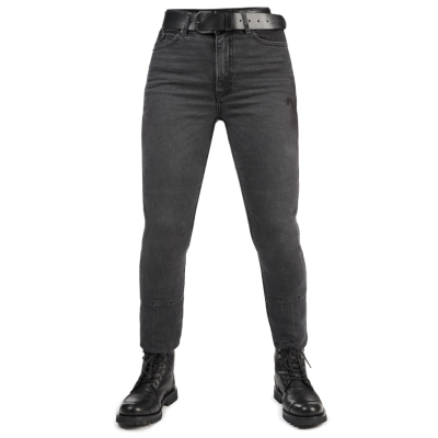 Γυναικείο παντελόνι μηχανής PANDO MOTO Kaya Slim Grey - Slim-Fit Armalith®