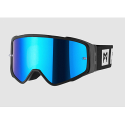 Μάσκα motocross PANDO MOTO Minimalist -  Anti-Fog, Anti-Scratch - BLUE