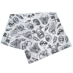 Περιλαίμιο αναβάτη ICE2 Retro B/W Περιλαίμιο αναβάτη ICE2 Retro B/W