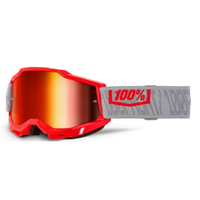 Μάσκα motocross 100% ACCURI 2 GATORBACK/RED MIRROR