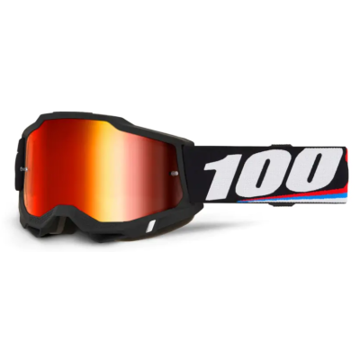 Μάσκα motocross 100% ACCURI 2 MAGNUS/RED MIRROR