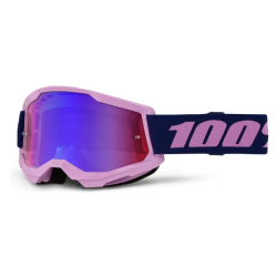 Μάσκα motocross 100% STRATA 2 PURPLE RED/BLUE MIRROR