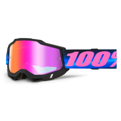 Μάσκα motocross 100% ACCURI 2 SUPERDOME/DARK RED