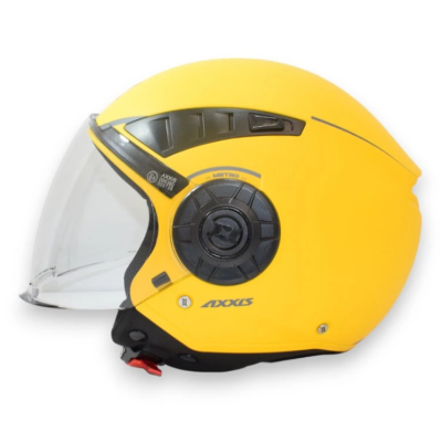 Κράνος μηχανής METRO S SOLID V2 A3 YELLOW MATT 