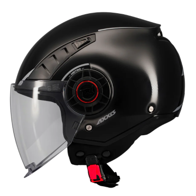 Κράνος μηχανής METRO S SOLID V2 A1 BLACK GLOSS