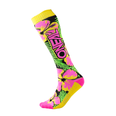 Ισοθερμικές κάλτσες O'NEAL PRO MX ISLAND pink/green/yellow