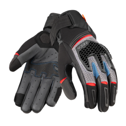 Γάντια μηχανής SECA GRAVEL GREY/BLUE/RED Γάντια μηχανής SECA GRAVEL GREY/BLUE/RED