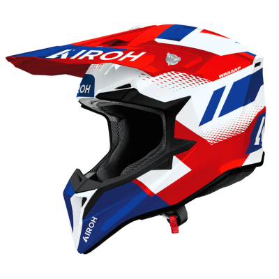 Κράνος motocross AIROH WRAAAP VISION RED/BLUE GLOSS