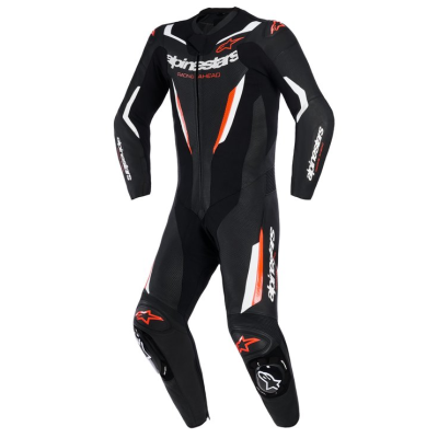 Δερμάτινη στολή αναβάτη ALPINESTARS 1PCS GP FORCE V2 Black/White/Fluo Red