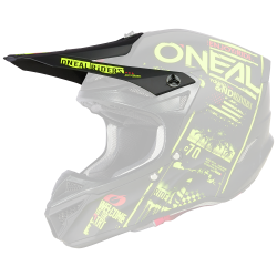 Γείσο για κράνος O'NEAL 5SRS POLYACRYLITE ATTACK BLACK/NEON YELLOW
