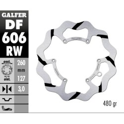 Δισκόπλκα ποδηλάτου εμπρός Galfer WAVE FIXED 260x3mm DF606RW Δισκόπλκα ποδηλάτου εμπρός Galfer WAVE FIXED 260x3mm DF606RW