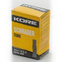 Σαμπρέλα ποδηλάτου KORE SHRADER 26 X 1.5/2.2 TUBE Σαμπρέλα ποδηλάτου KORE SHRADER 26 X 1.5/2.2 TUBE