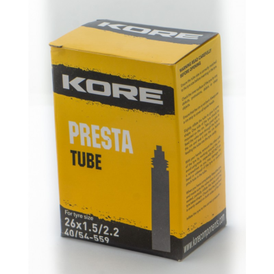 Σαμπρέλα ποδηλάτου KORE PRESTA 26 X 1.5/2.2 TUBE