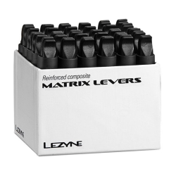 Κιτ λεβιέδες ελαστικών ποδηλάτου LEZYNE MATRIX LEVER BOX Of 30 Black Tire Levers Κιτ λεβιέδες ελαστικών ποδηλάτου LEZYNE MATRIX LEVER BOX Of 30 Black Tire Levers