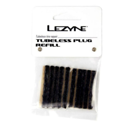 Κιτ επισκευής ελαστικών tubeless για ποδήλατα LEZYNE TUBELESS PLUG REFILL Pack Of 10 Black