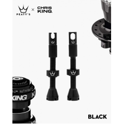 Βαλβίδα ελατικών ποδηλάτου Peaty's x Chris King (MK2) Tubeless Valves - 60mm / Black