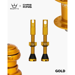 Βαλβίδα ελατικών ποδηλάτου Peaty's x Chris King (MK2) Tubeless Valves - 42mm / Gold Βαλβίδα ελατικών ποδηλάτου Peaty's x Chris King (MK2) Tubeless Valves - 42mm / Gold