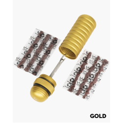 Κιτ επισκευής ελαστικών ποδηλάτου Peaty's Holeshot Tubeless Puncture Plugger Kit Gold