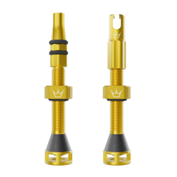 Βαλβίδα ελατικών ποδηλάτου Peaty's Holeshot Fast Flow Tubeless Valves - 42mm / Gold Βαλβίδα ελατικών ποδηλάτου Peaty's Holeshot Fast Flow Tubeless Valves - 42mm / Gold