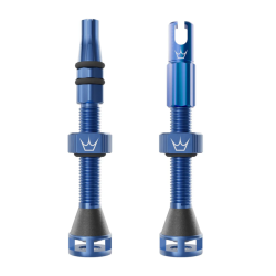 Βαλβίδα ελατικών ποδηλάτου Peaty's Holeshot Fast Flow Tubeless Valves - 42mm / Navy
