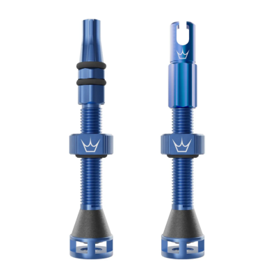 Βαλβίδα ελατικών ποδηλάτου Peaty's Holeshot Fast Flow Tubeless Valves - 42mm / Navy