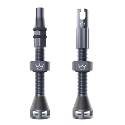 Βαλβίδα ελατικών ποδηλάτου Peaty's Holeshot Fast Flow Tubeless Valves - 42mm / Slate