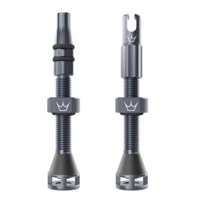 Βαλβίδα ελατικών ποδηλάτου Peaty's Holeshot Fast Flow Tubeless Valves - 42mm / Slate