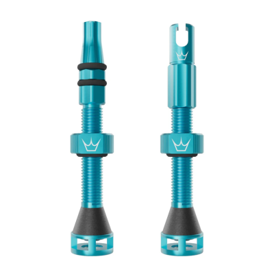Βαλβίδα ελατικών ποδηλάτου Peaty's Holeshot Fast Flow Tubeless Valves - 42mm / Turquoise