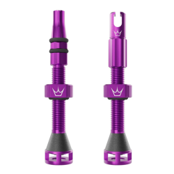 Βαλβίδα ελατικών ποδηλάτου Peaty's Holeshot Fast Flow Tubeless Valves - 42mm / Violet Βαλβίδα ελατικών ποδηλάτου Peaty's Holeshot Fast Flow Tubeless Valves - 42mm / Violet