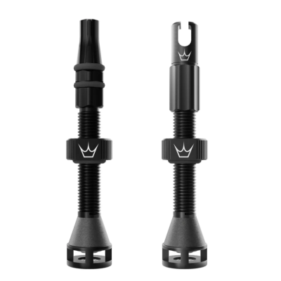 Βαλβίδα ελατικών ποδηλάτου Peaty's Holeshot Fast Flow Tubeless Valves - 60mm / Black