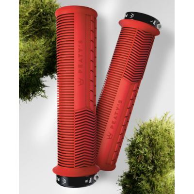 Χειρολαβές ποδηλάτου Peaty's Monarch Grip - Mushroom - Thin - Red