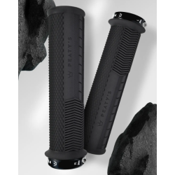 Χειρολαβές ποδηλάτου Peaty's Monarch Grip - Knurl - Thin - Black Χειρολαβές ποδηλάτου Peaty's Monarch Grip - Knurl - Thin - Black