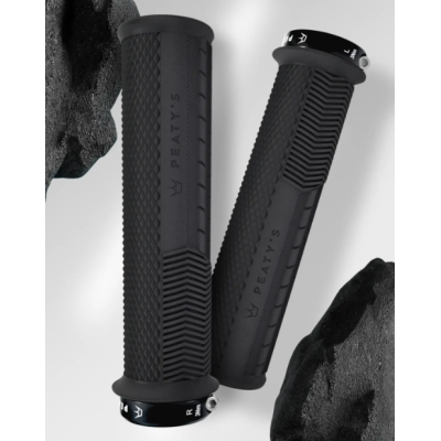 Χειρολαβές ποδηλάτου Peaty's Monarch Grip - Knurl - Thin - Black