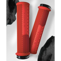 Χειρολαβές ποδηλάτου Peaty's Monarch Grip - Knurl - Thin - Red Χειρολαβές ποδηλάτου Peaty's Monarch Grip - Knurl - Thin - Red