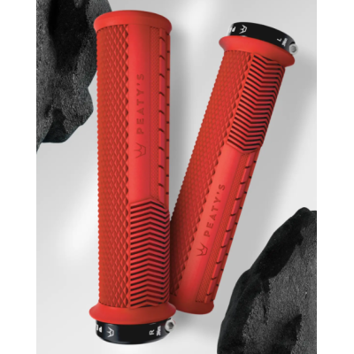 Χειρολαβές ποδηλάτου Peaty's Monarch Grip - Knurl - Thin - Red