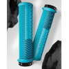 Χειρολαβές ποδηλάτου Peaty's Monarch Grip - Knurl - Thin - Turquoise
