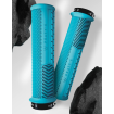 Χειρολαβές ποδηλάτου Peaty's Monarch Grip - Knurl - Thin - Turquoise thumb