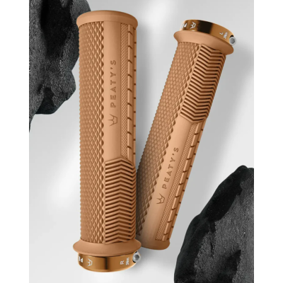 Χειρολαβές ποδηλάτου Peaty's Monarch Grip - Knurl - Thin - Gum