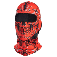 Κουκούλα προσώπου αναβάτη - μπαλακλάβα ICE2 SOLID SCULL RED