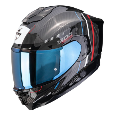 Κράνος μηχανής SCORPION EXO-1500 CARBON AIR ZITY Black-Red-Blue Κράνος μηχανής SCORPION EXO-1500 CARBON AIR ZITY Black-Red-Blue