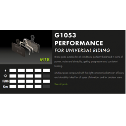 Τακάκια ποδηλάτου GALFER BIKE FD487G1053 PERFORMANCE Brake Pad Τακάκια ποδηλάτου GALFER BIKE FD487G1053 PERFORMANCE Brake Pad
